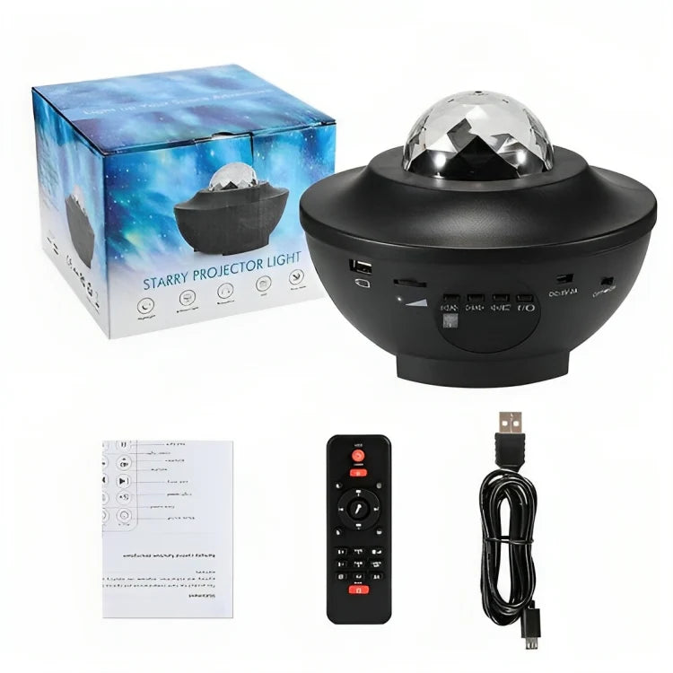 Galaxy Star Projector Lamp with LED Universe Effect & Speaker