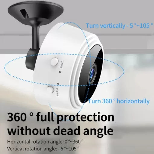 A9 1080P HD Magnetic WiFi Mini Camera | Wireless Security Camera with Night Vision & HDSF App Support
