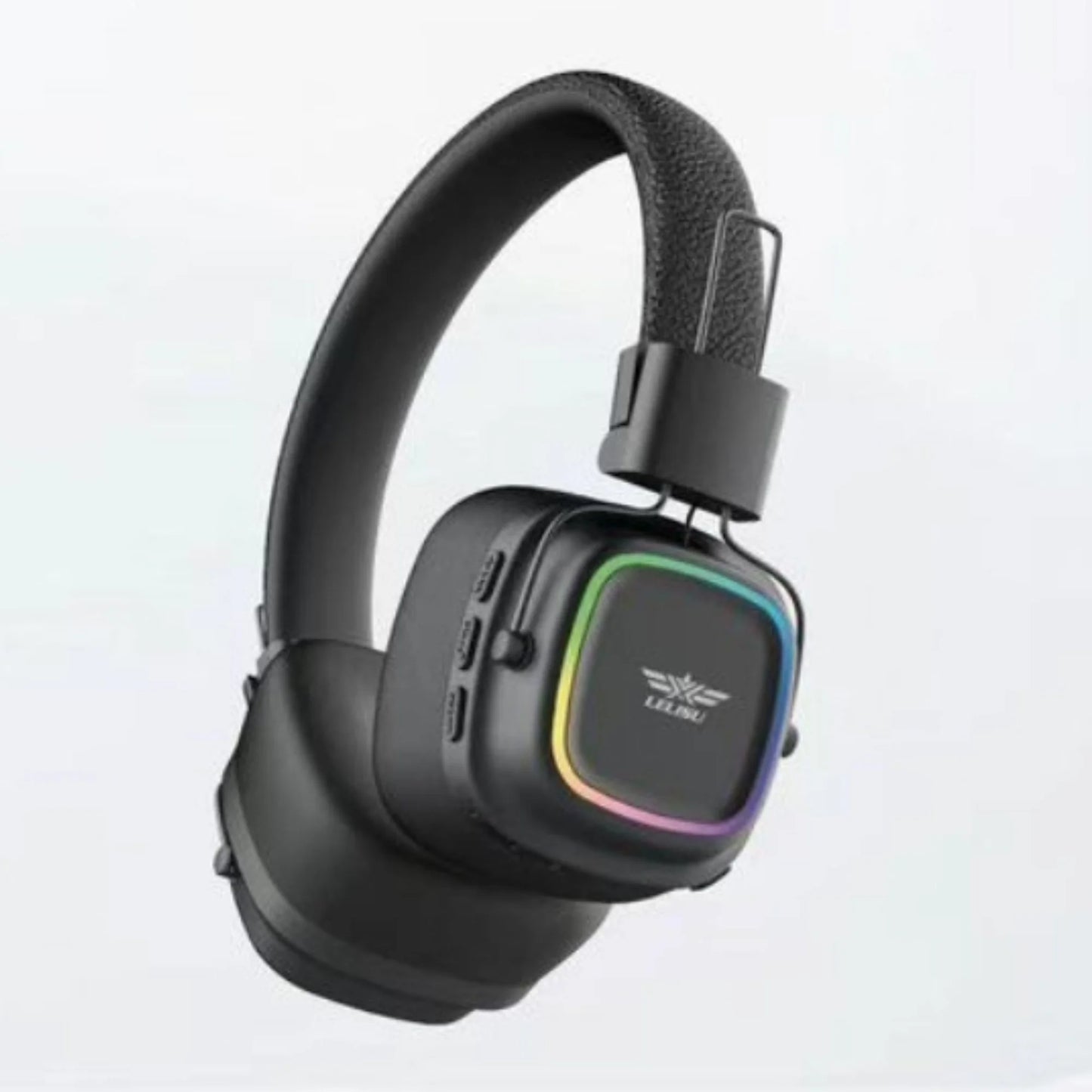 Lelisu LS-258 Wireless Stereo Headphones | Bluetooth 5.4 Over-Ear Headset with Type-C Charging & LED Lights