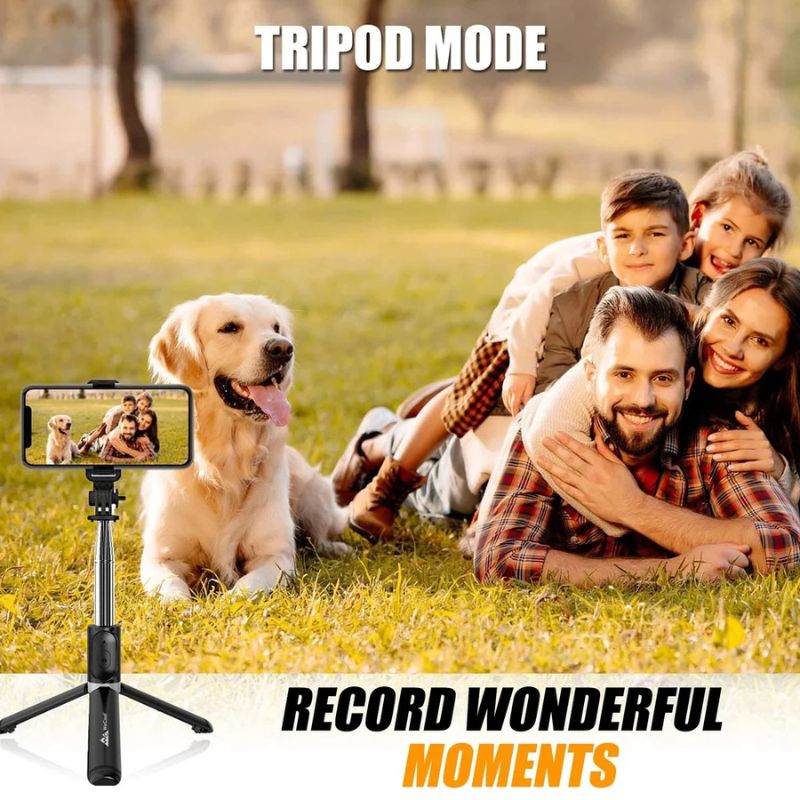 NeePho P170S Selfie Stick Tripod | Extendable , Bluetooth Remote, Universal Smartphone Mount | Durable Metal Build & Lightweight Design